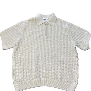 Solid Homme Knit Polo Shirt Mens Size 50